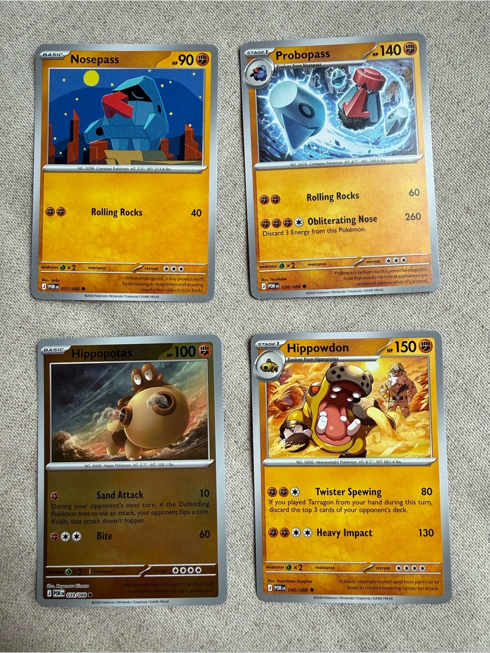 Pokemon Trading Cards Bundle of 4